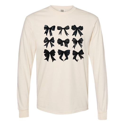 Black Bows Long Sleeve Tee