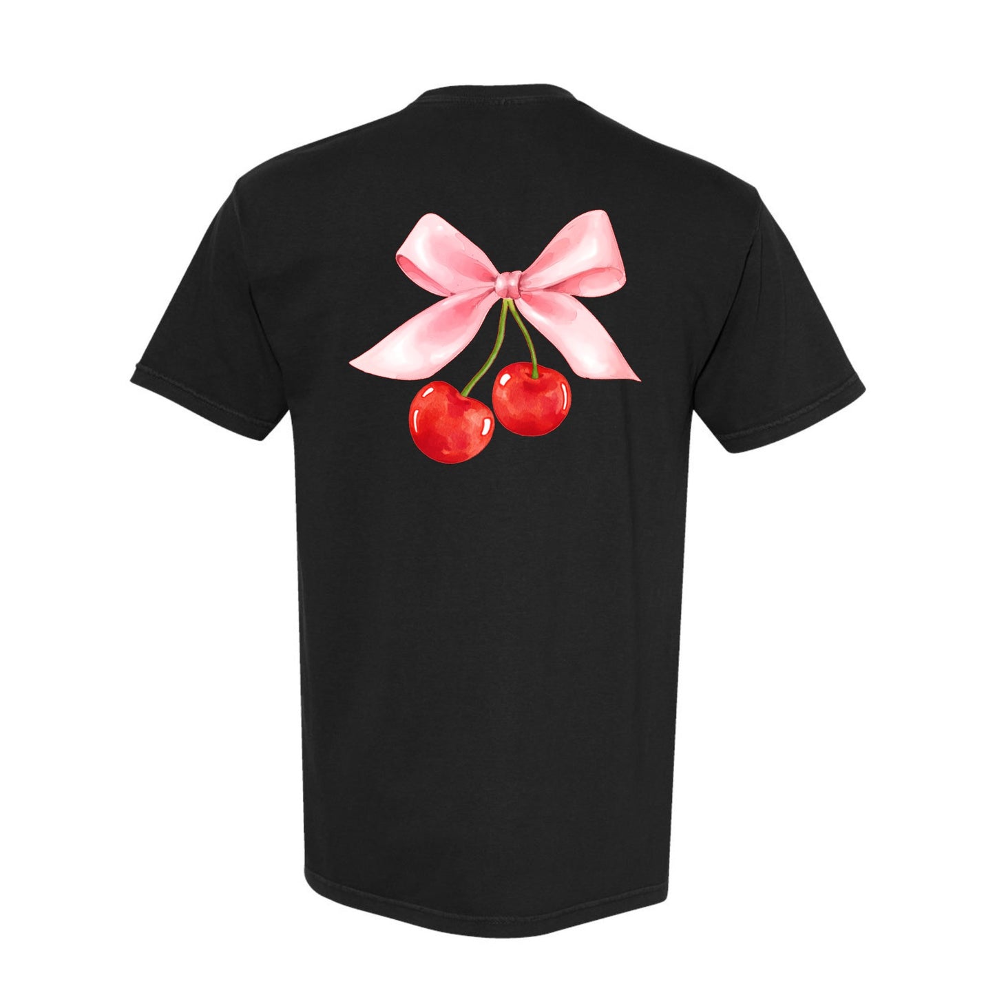 Cherry Bow Coquette Tee (Front & Back)