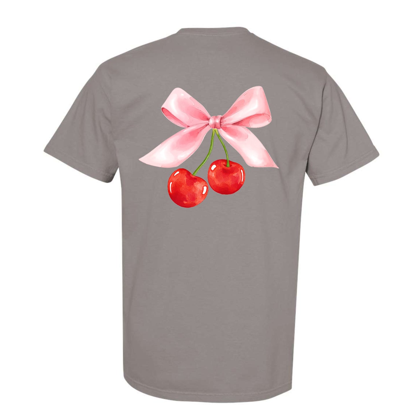 Cherry Bow Coquette Tee (Front & Back)