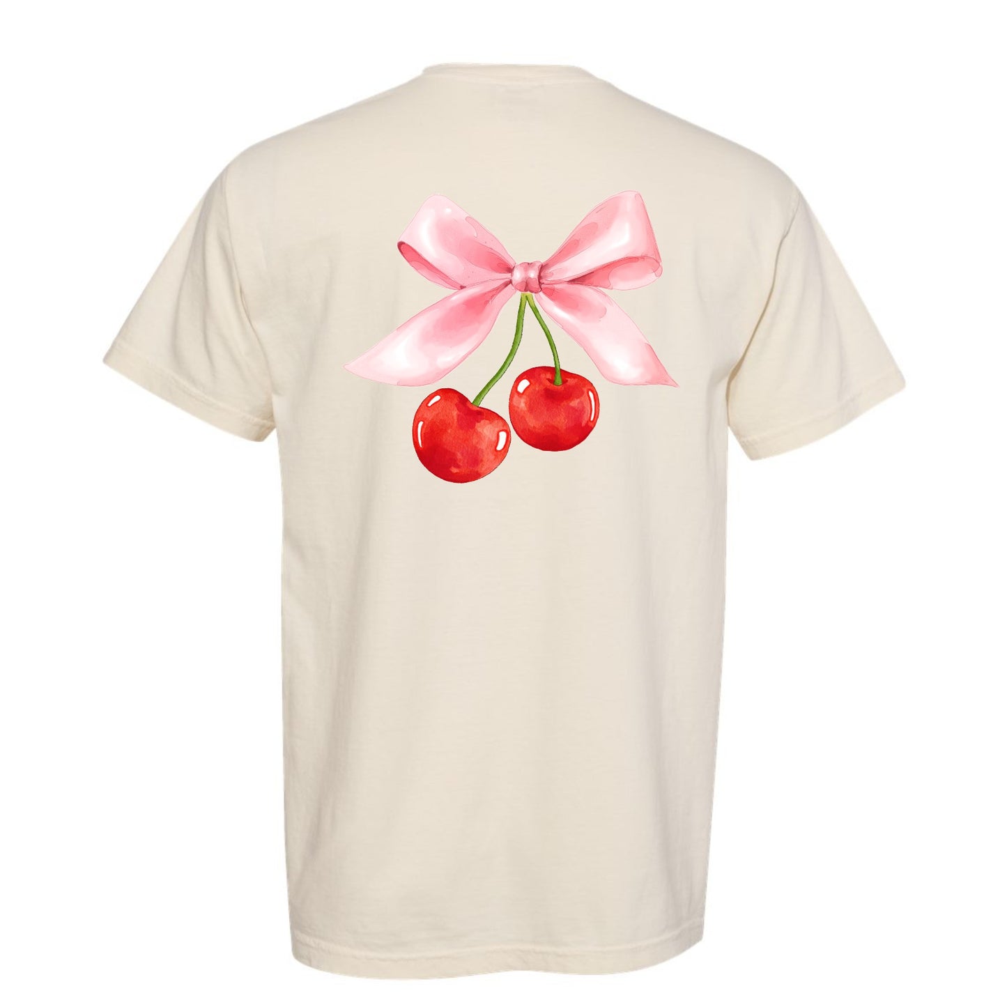 Cherry Bow Coquette Tee (Front & Back)