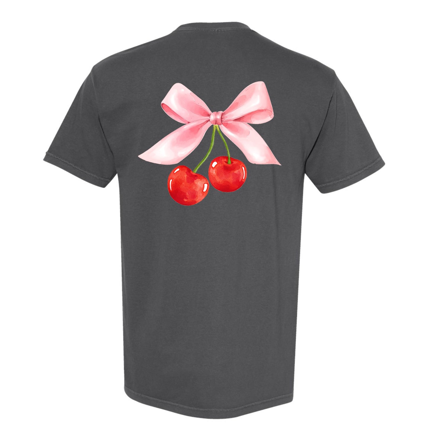 Cherry Bow Coquette Tee (Front & Back)