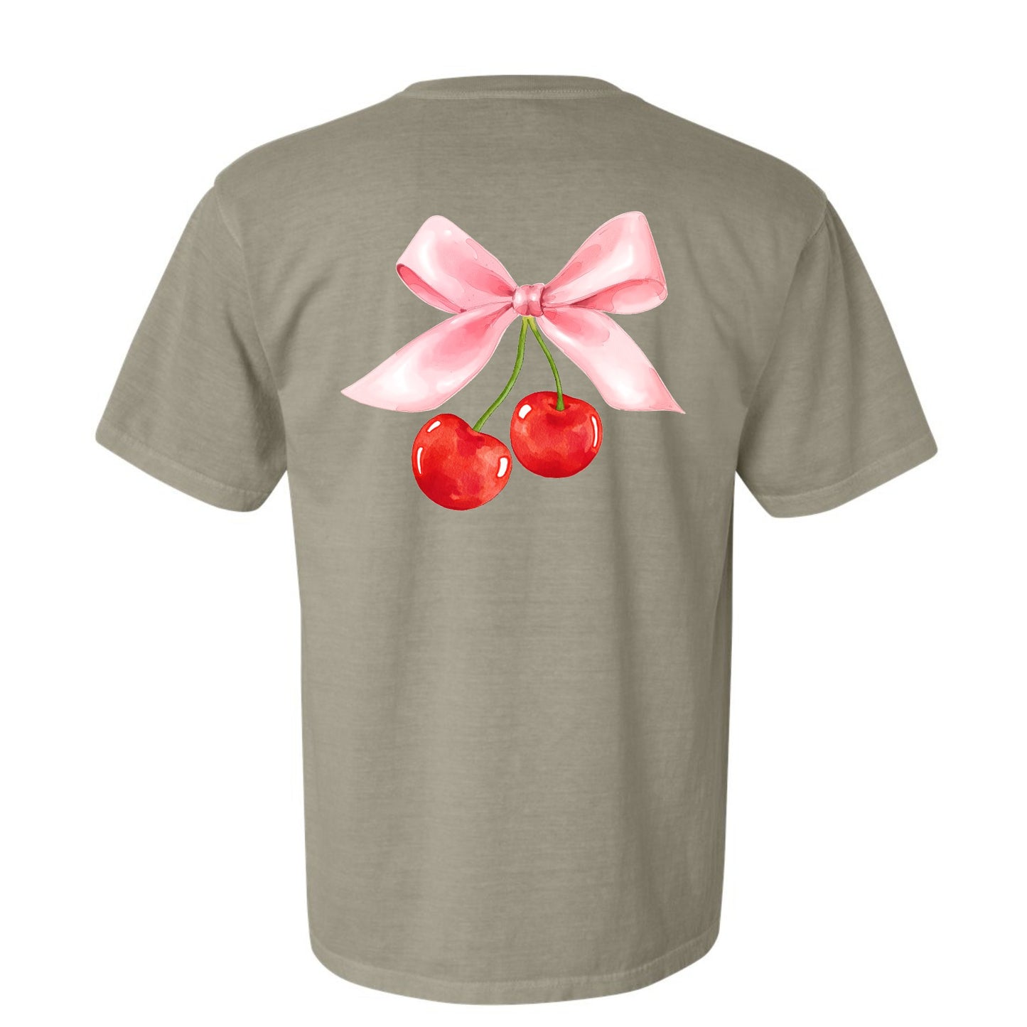 Cherry Bow Coquette Tee (Front & Back)