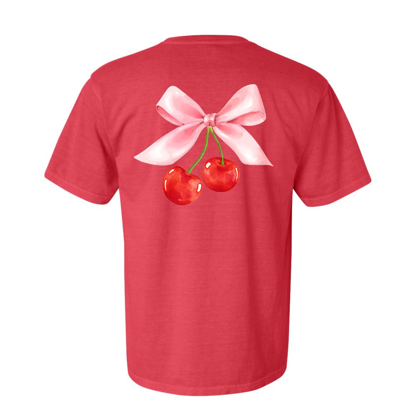 Cherry Bow Coquette Tee (Front & Back)