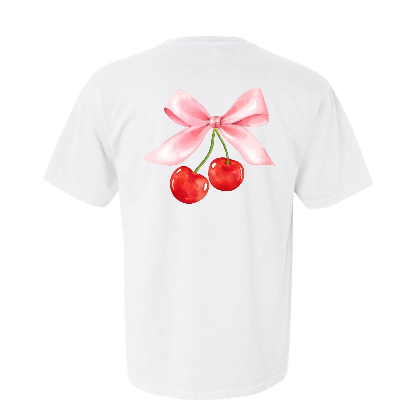 Cherry Bow Coquette Tee (Front & Back)