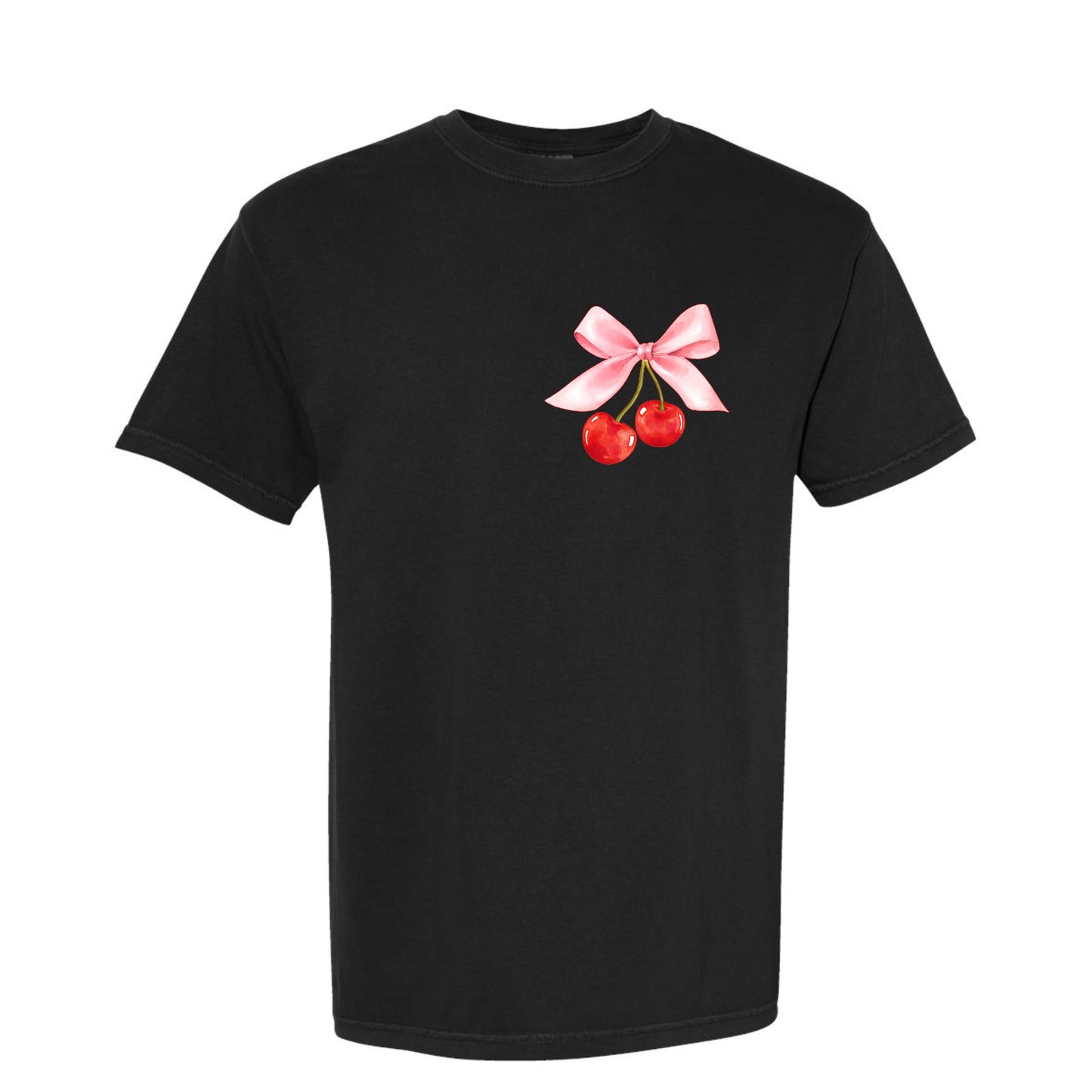 Cherry Bow Coquette Tee (Front & Back)