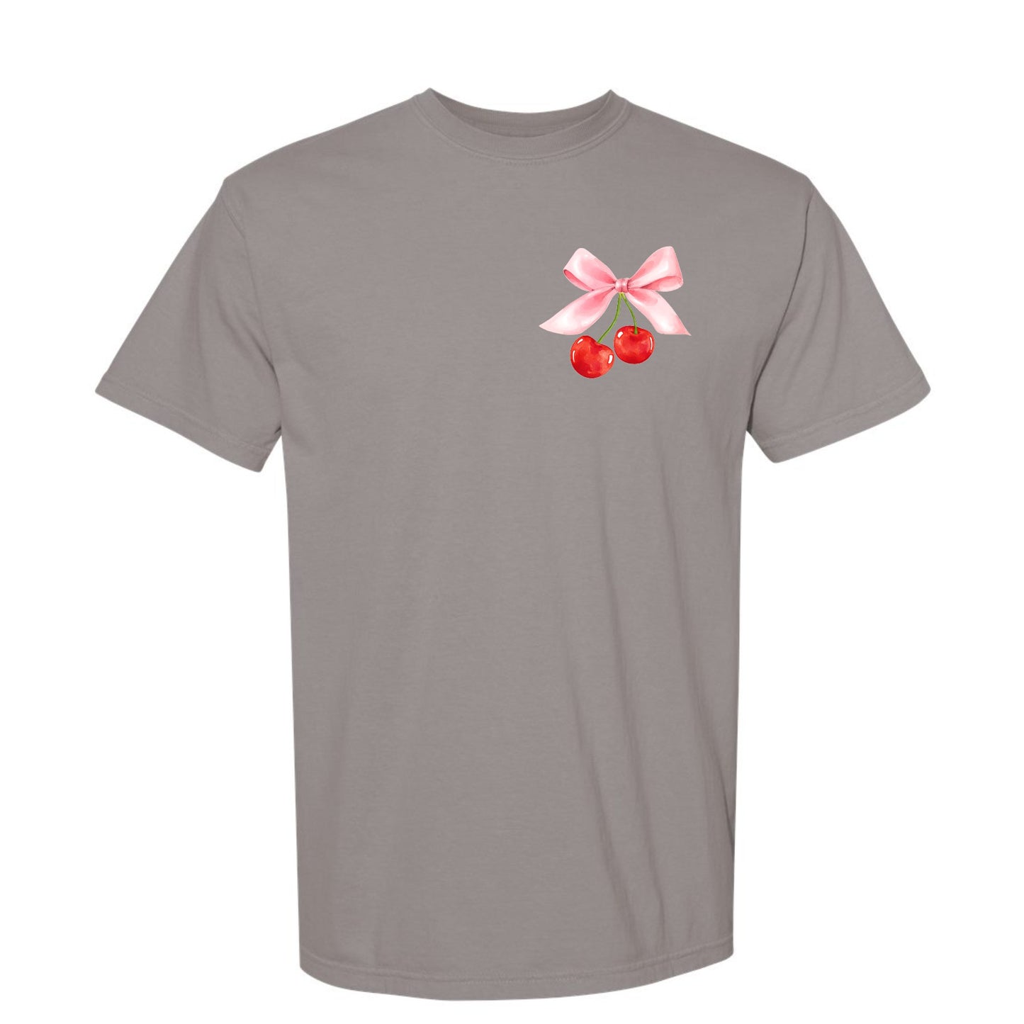 Cherry Bow Coquette Tee (Front & Back)