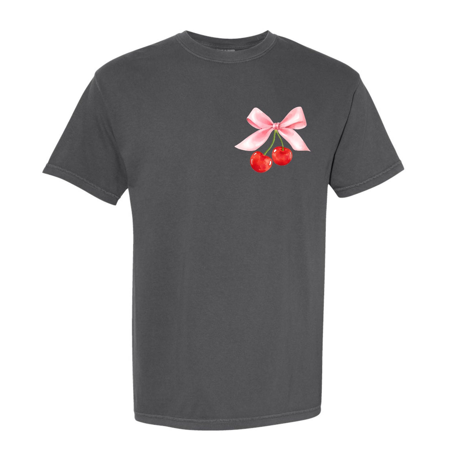 Cherry Bow Coquette Tee (Front & Back)