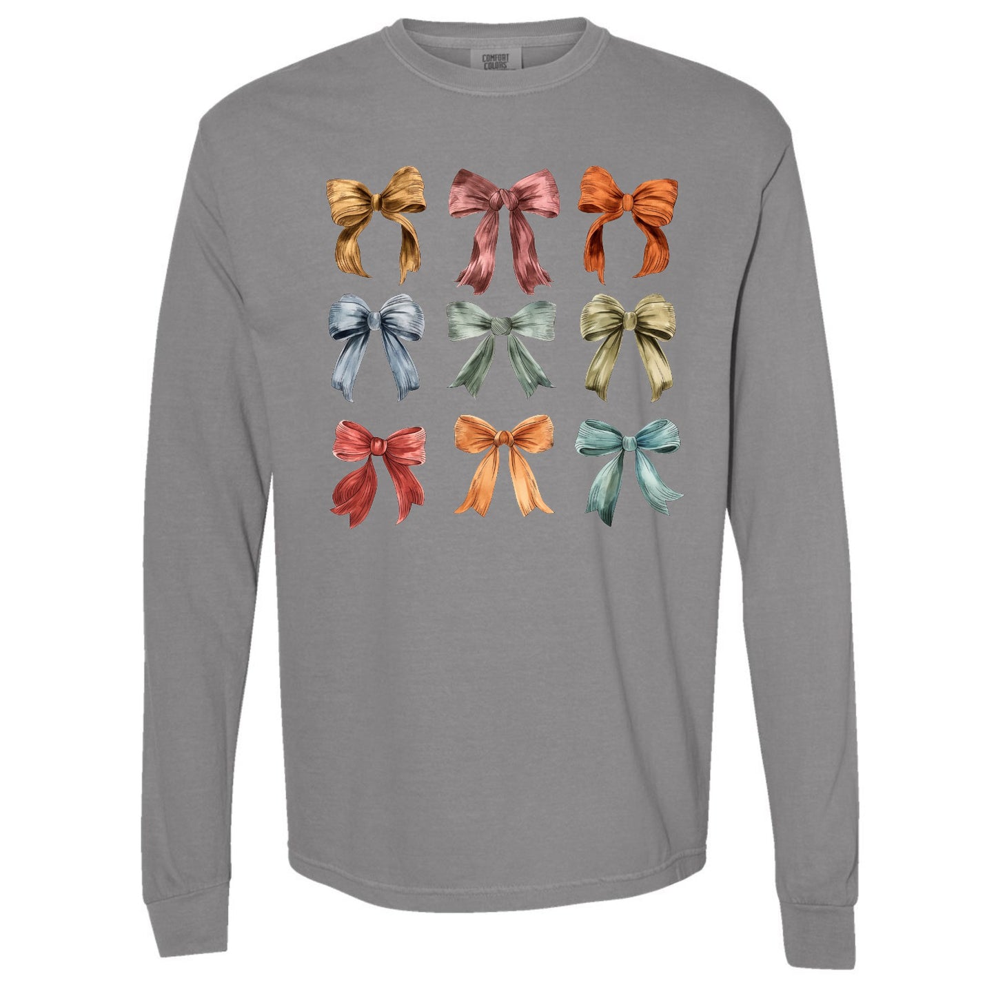 Fall Bows Long Sleeve Tee