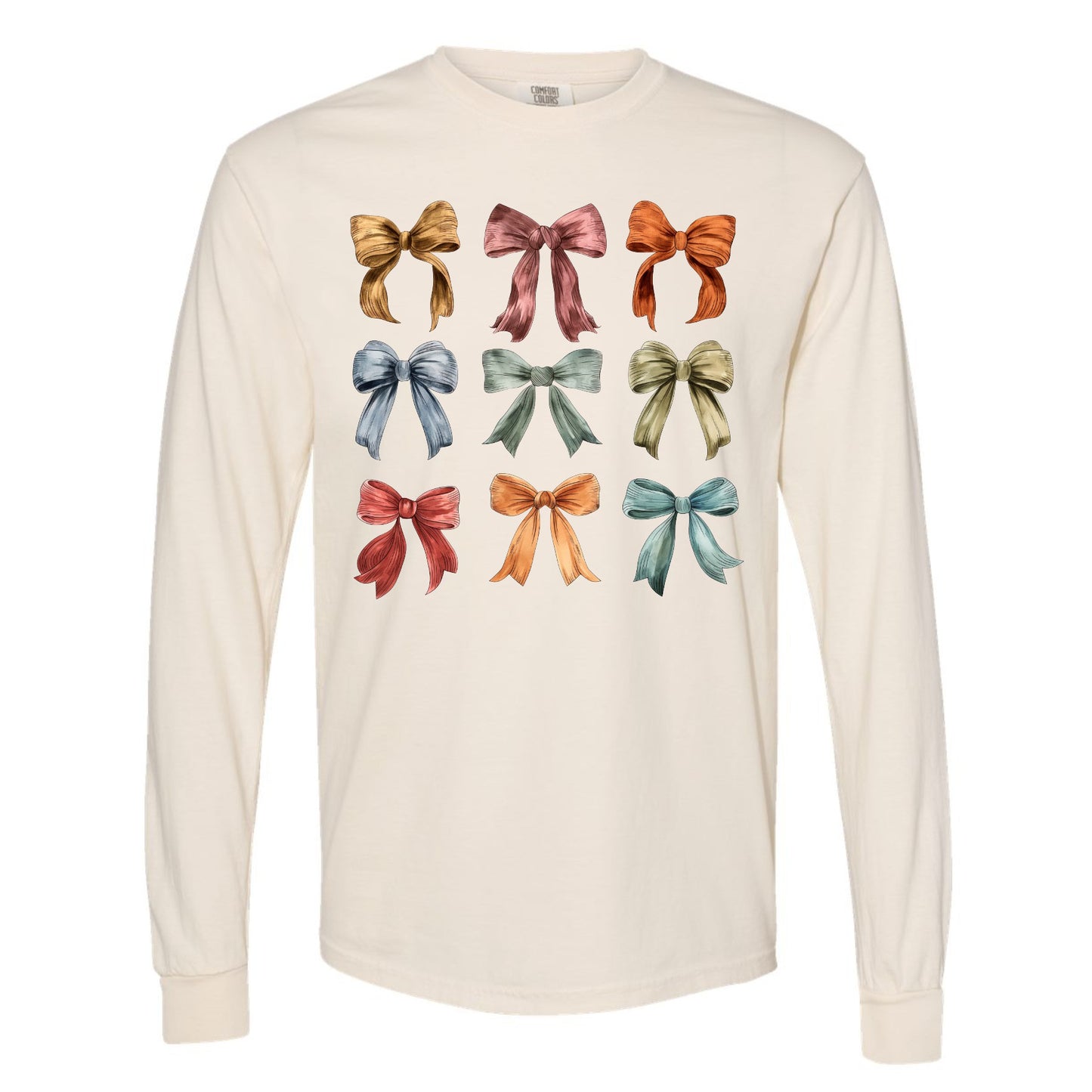 Fall Bows Long Sleeve Tee