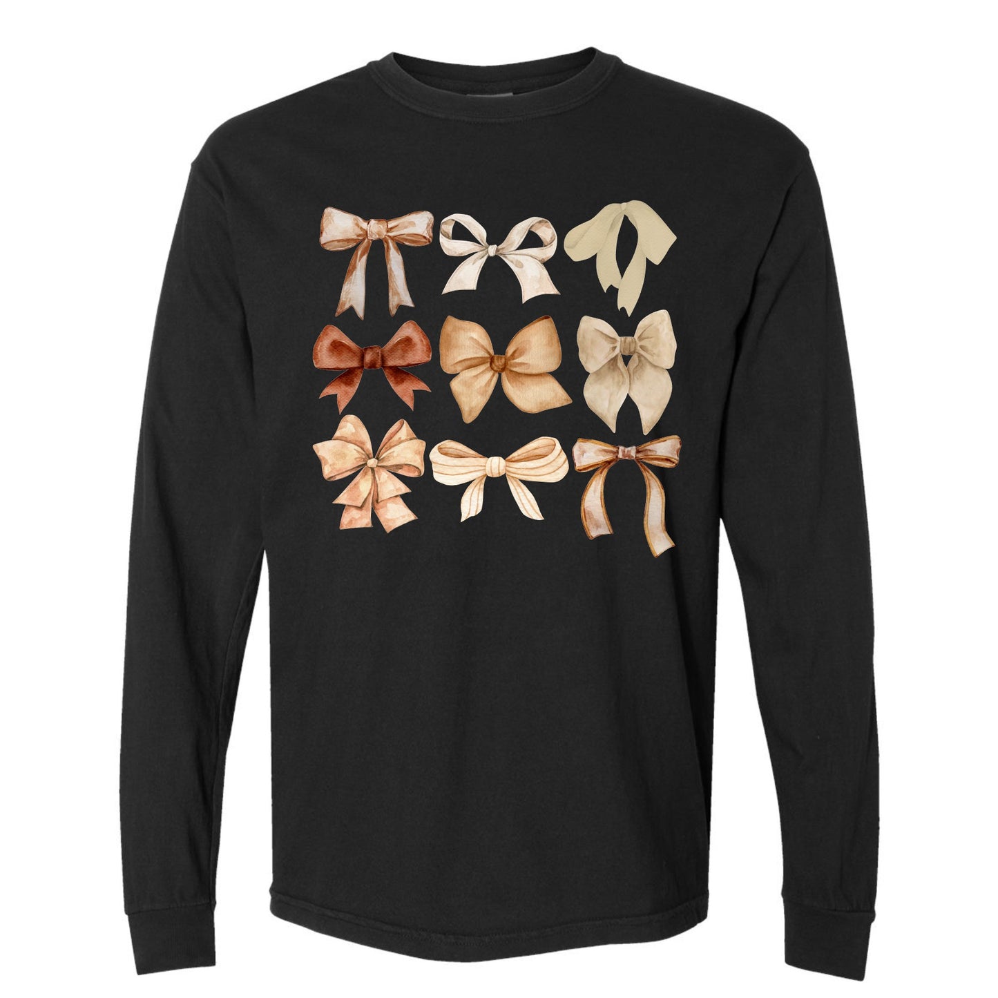 Neutral Bows Long Sleeve Tee