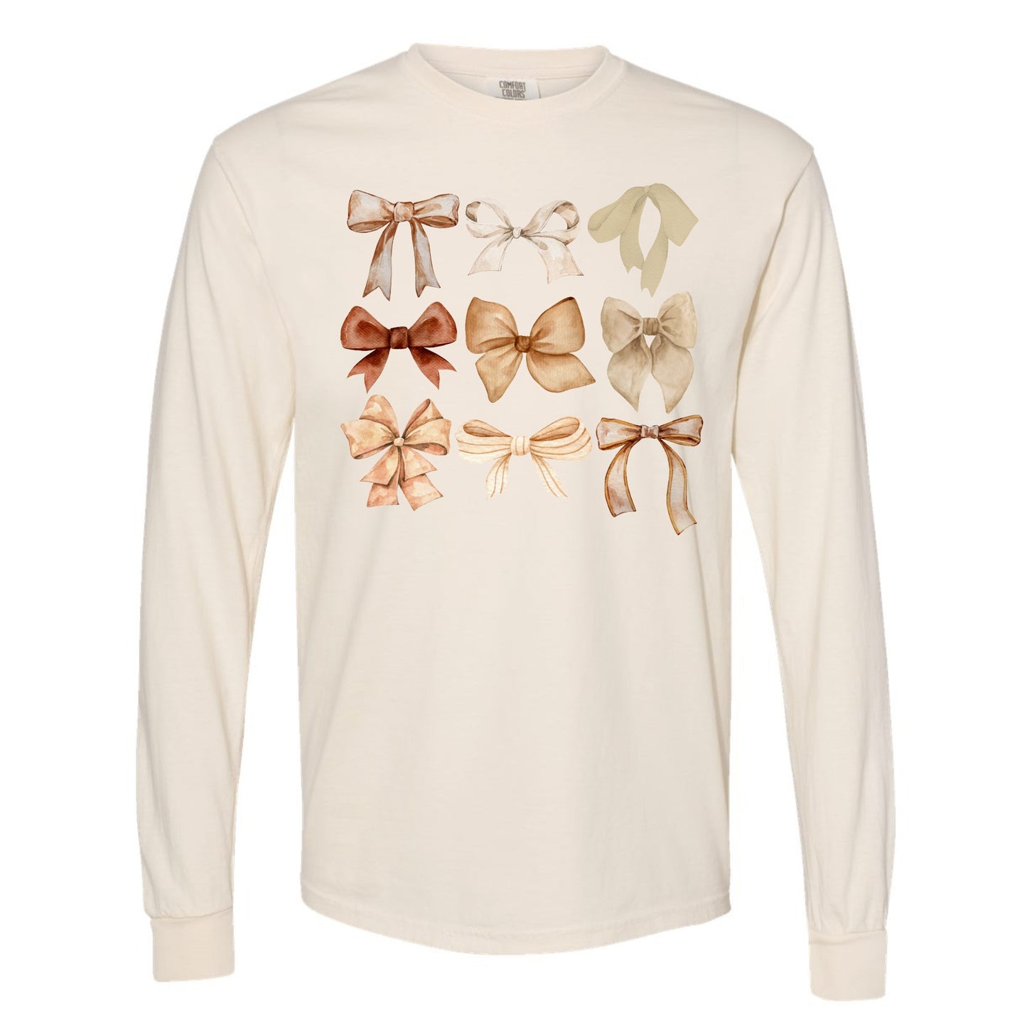 Neutral Bows Long Sleeve Tee