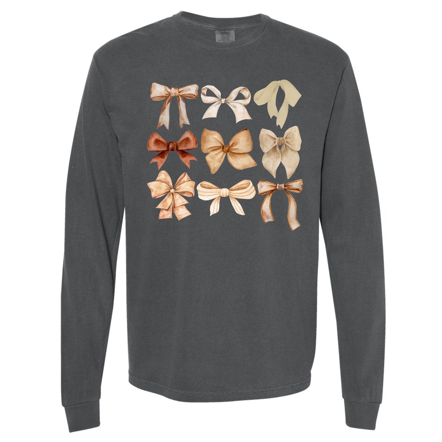 Neutral Bows Long Sleeve Tee