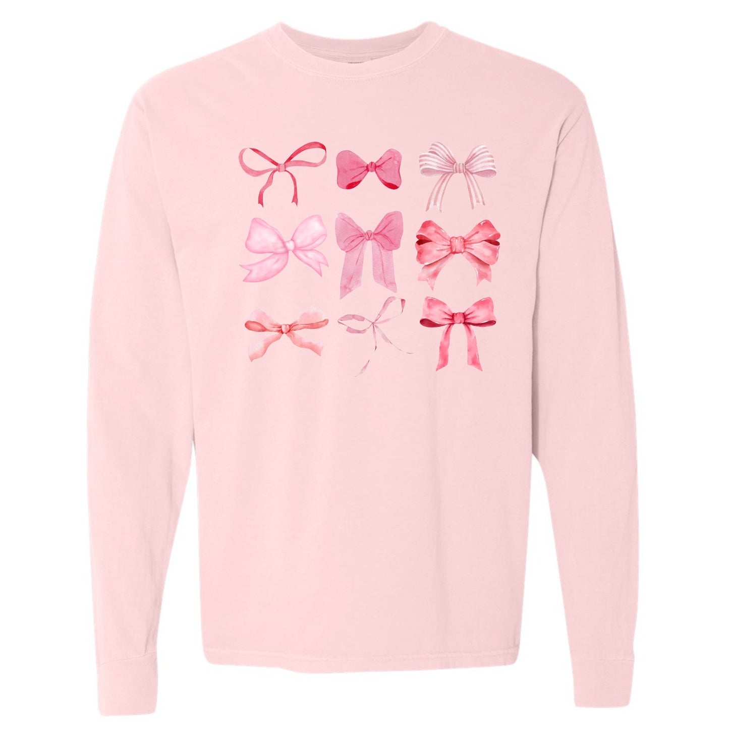 Pink Bows Long Sleeve Tee