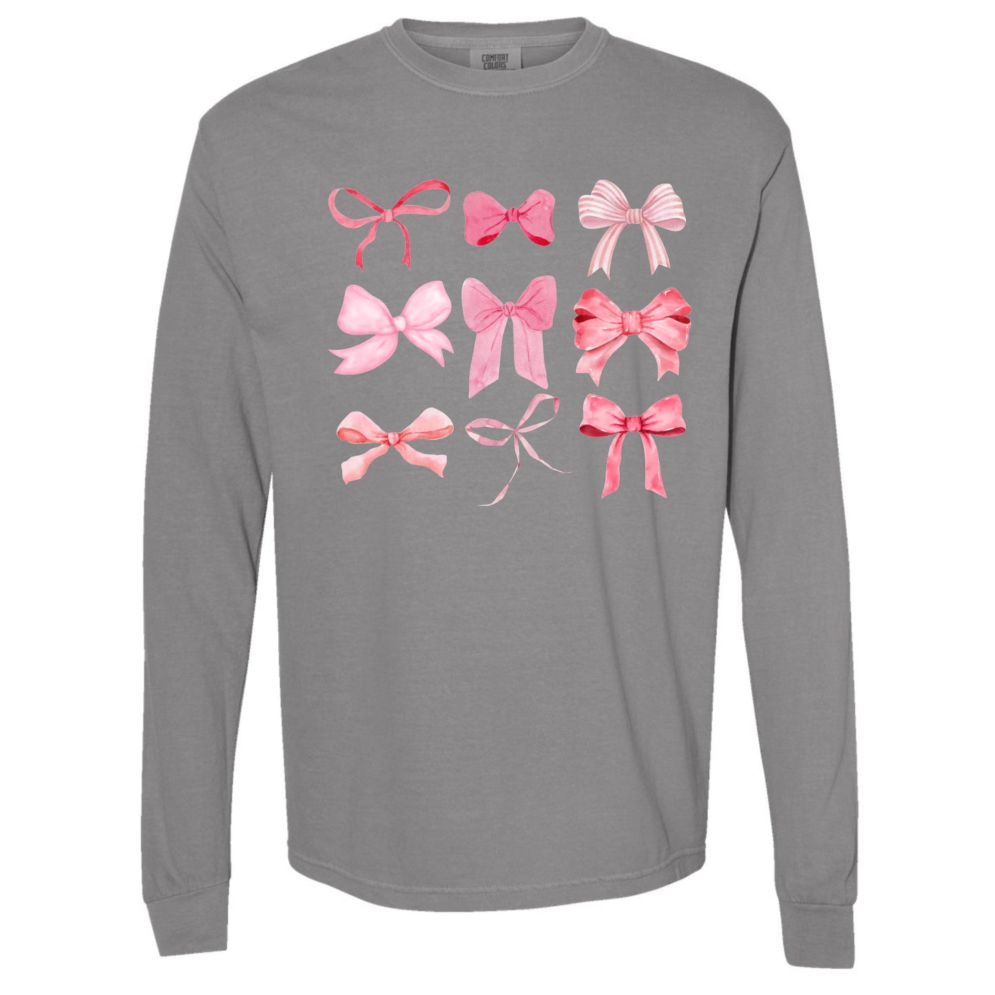 Pink Bows Long Sleeve Tee