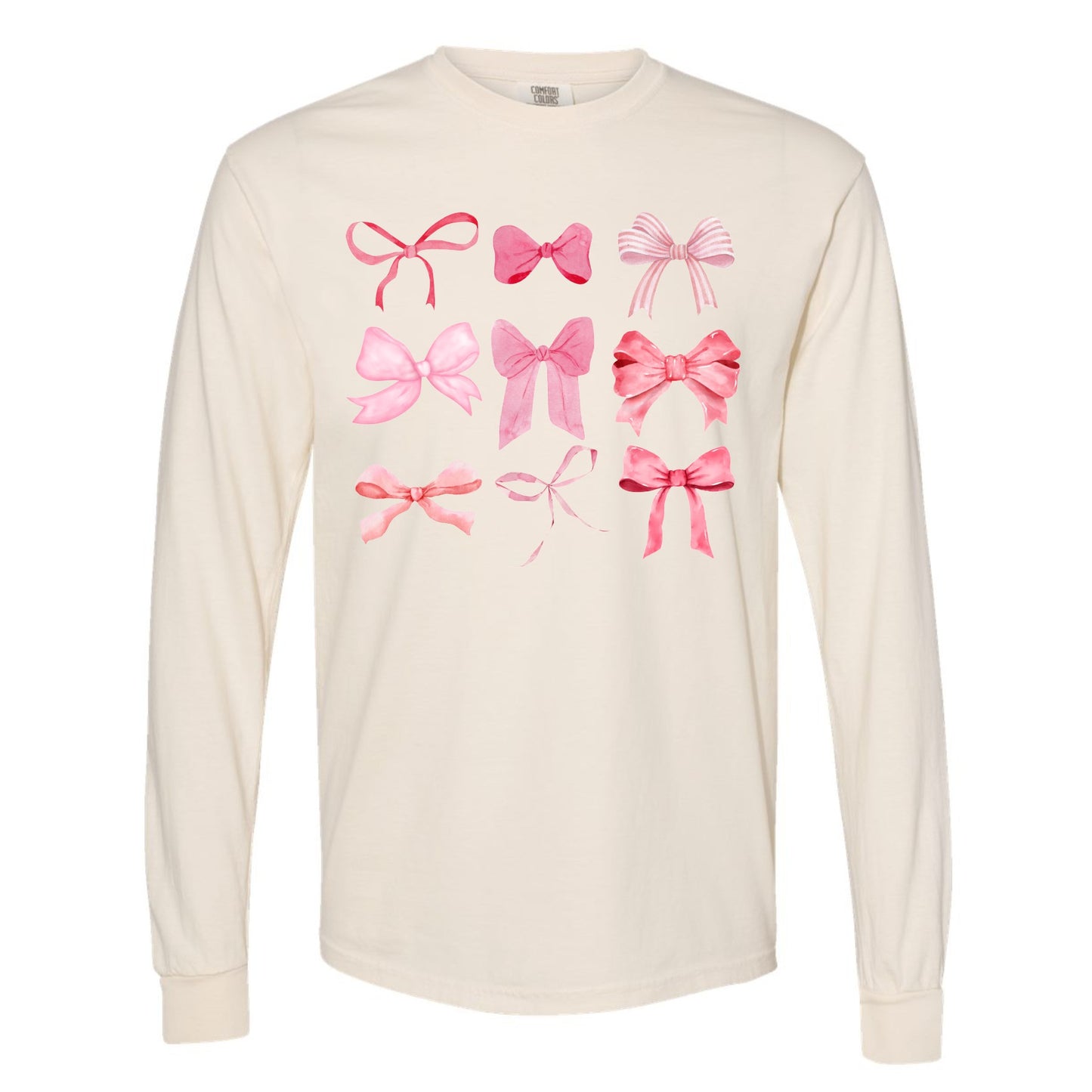 Pink Bows Long Sleeve Tee