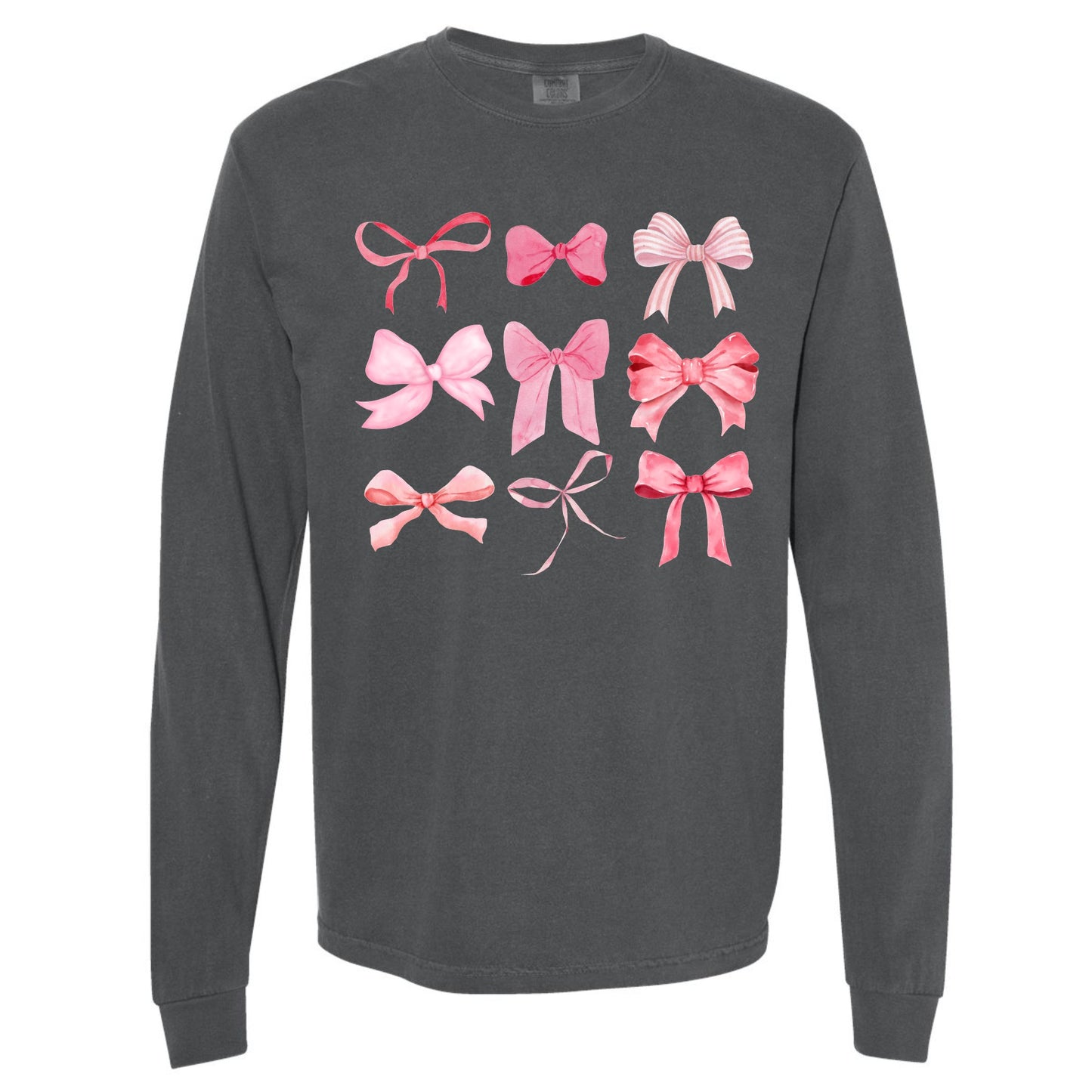 Pink Bows Long Sleeve Tee