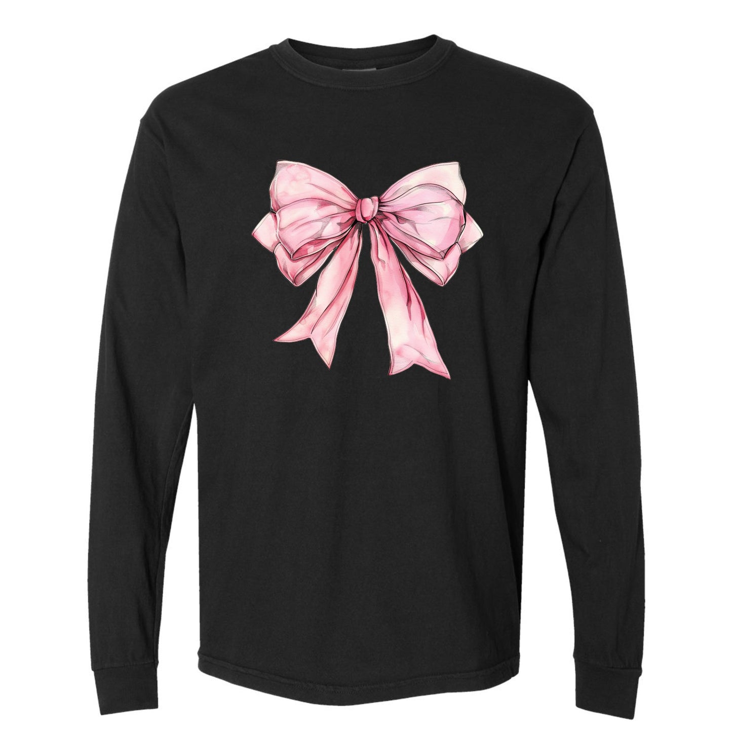 Pretty Pink Bow Long Sleeve Tee