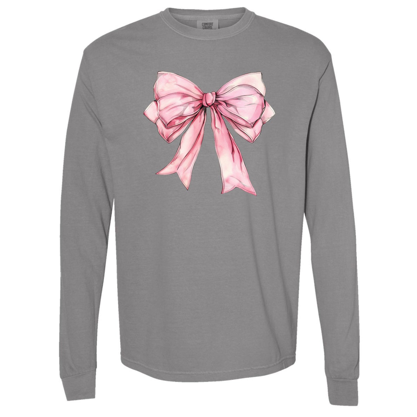 Pretty Pink Bow Long Sleeve Tee