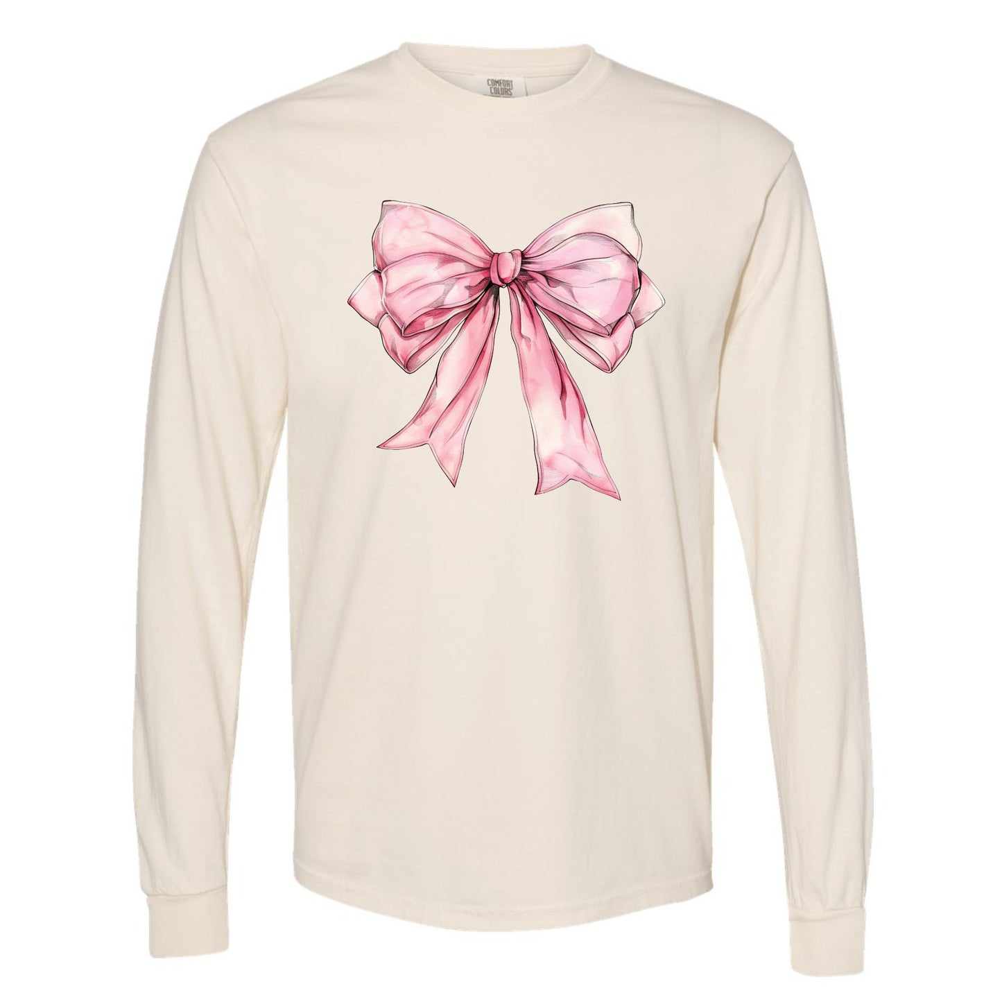 Pretty Pink Bow Long Sleeve Tee