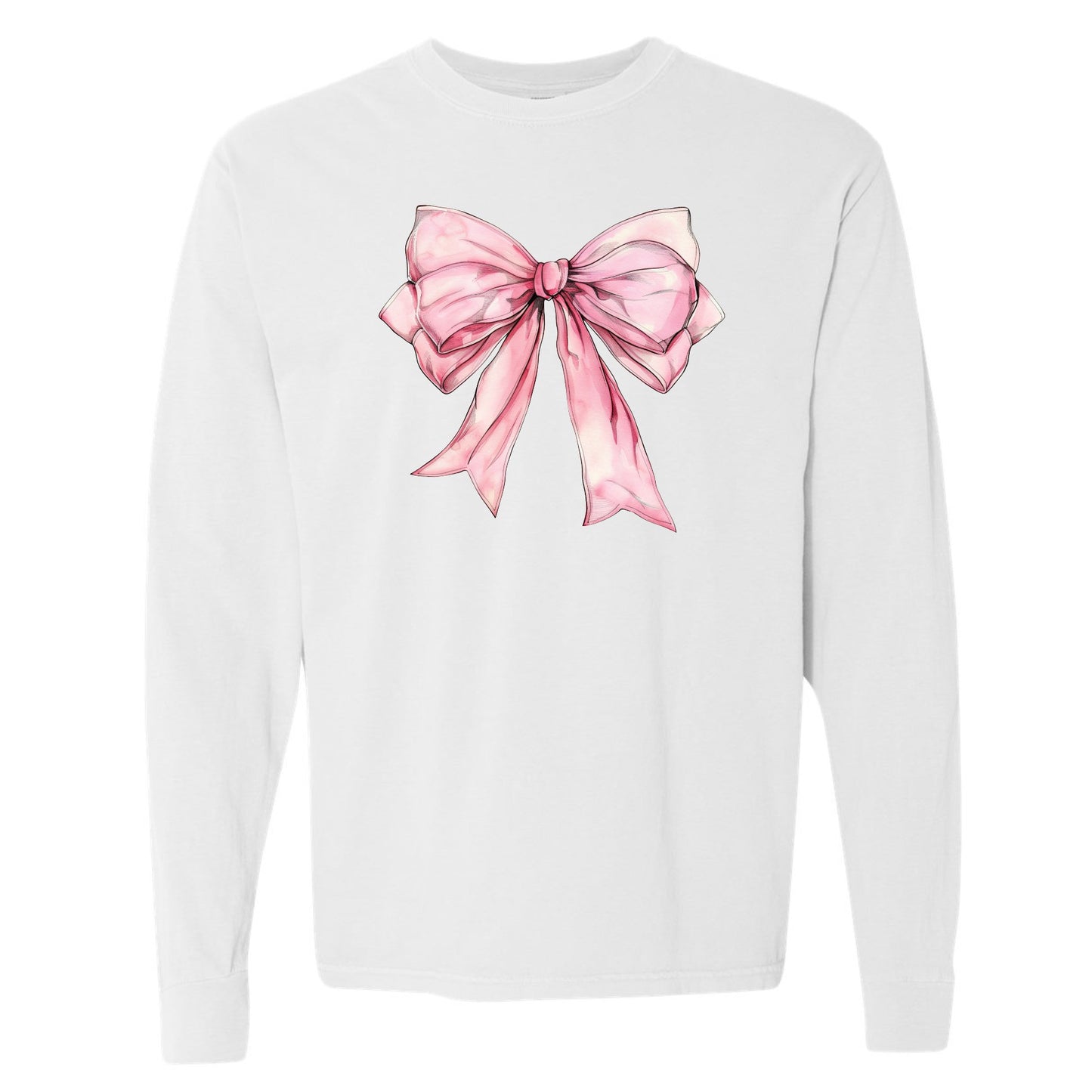 Pretty Pink Bow Long Sleeve Tee