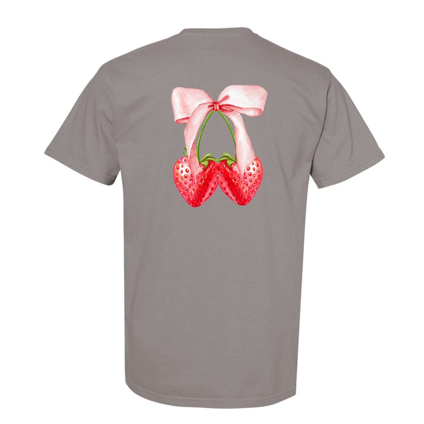 Strawberry Bow Coquette (Front & Back)