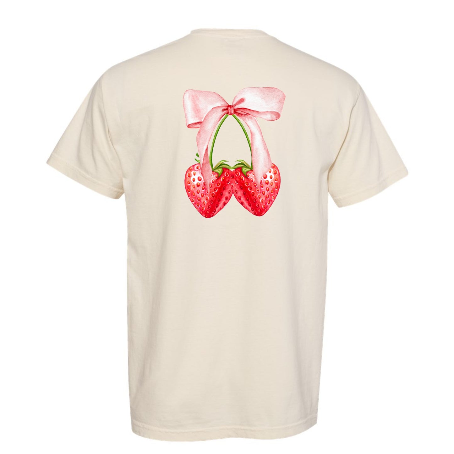 Strawberry Bow Coquette (Front & Back)