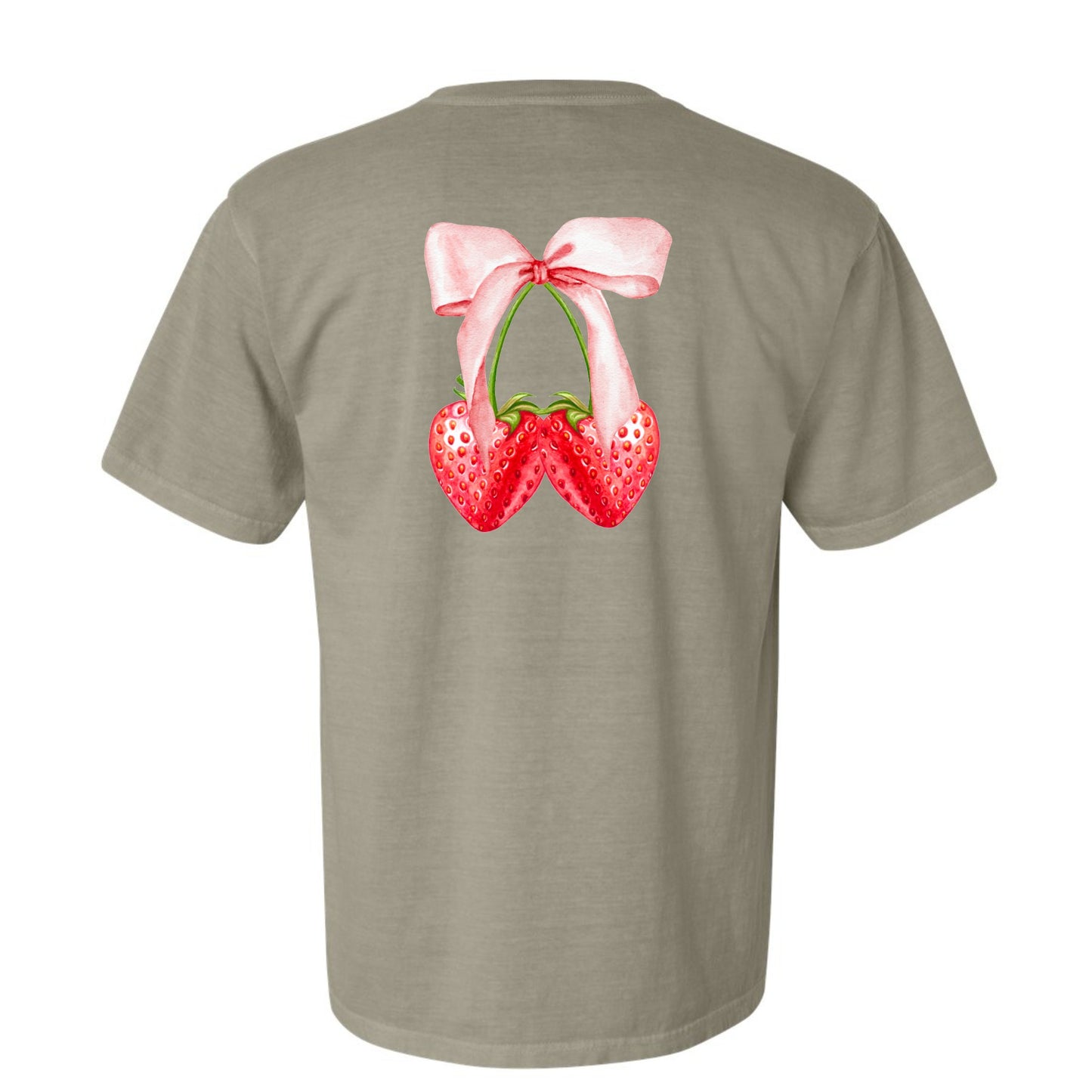 Strawberry Bow Coquette (Front & Back)