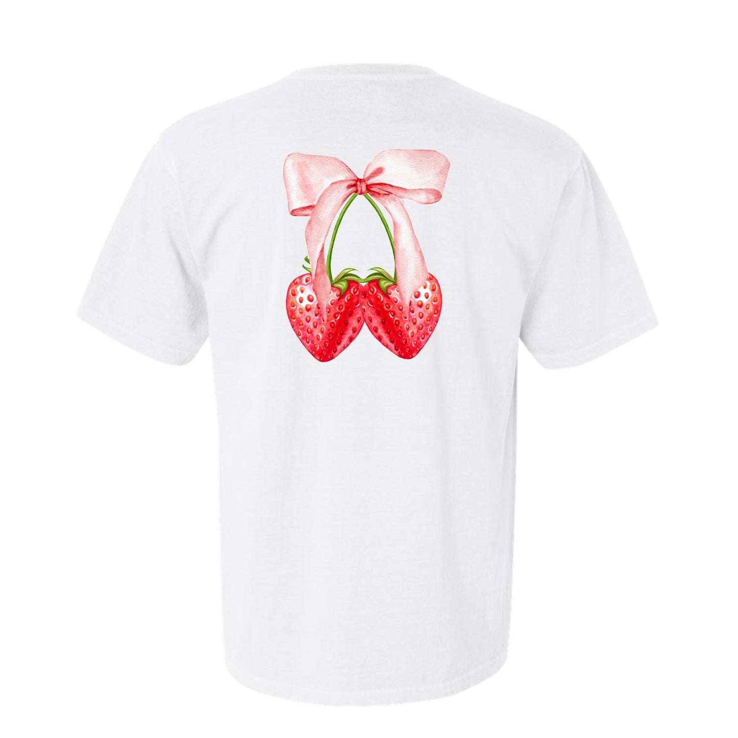 Strawberry Bow Coquette (Front & Back)