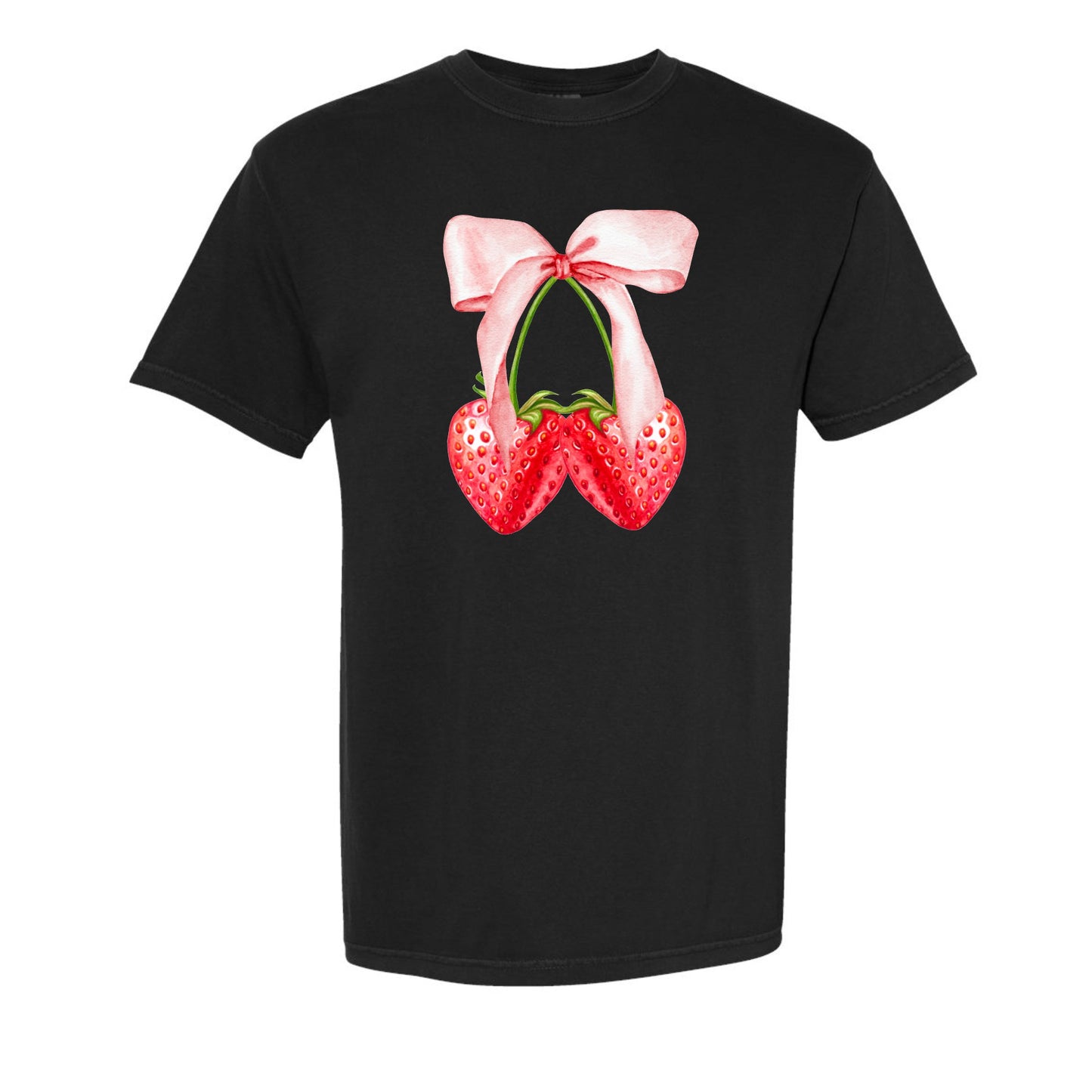 Strawberry Bow Coquette Tee