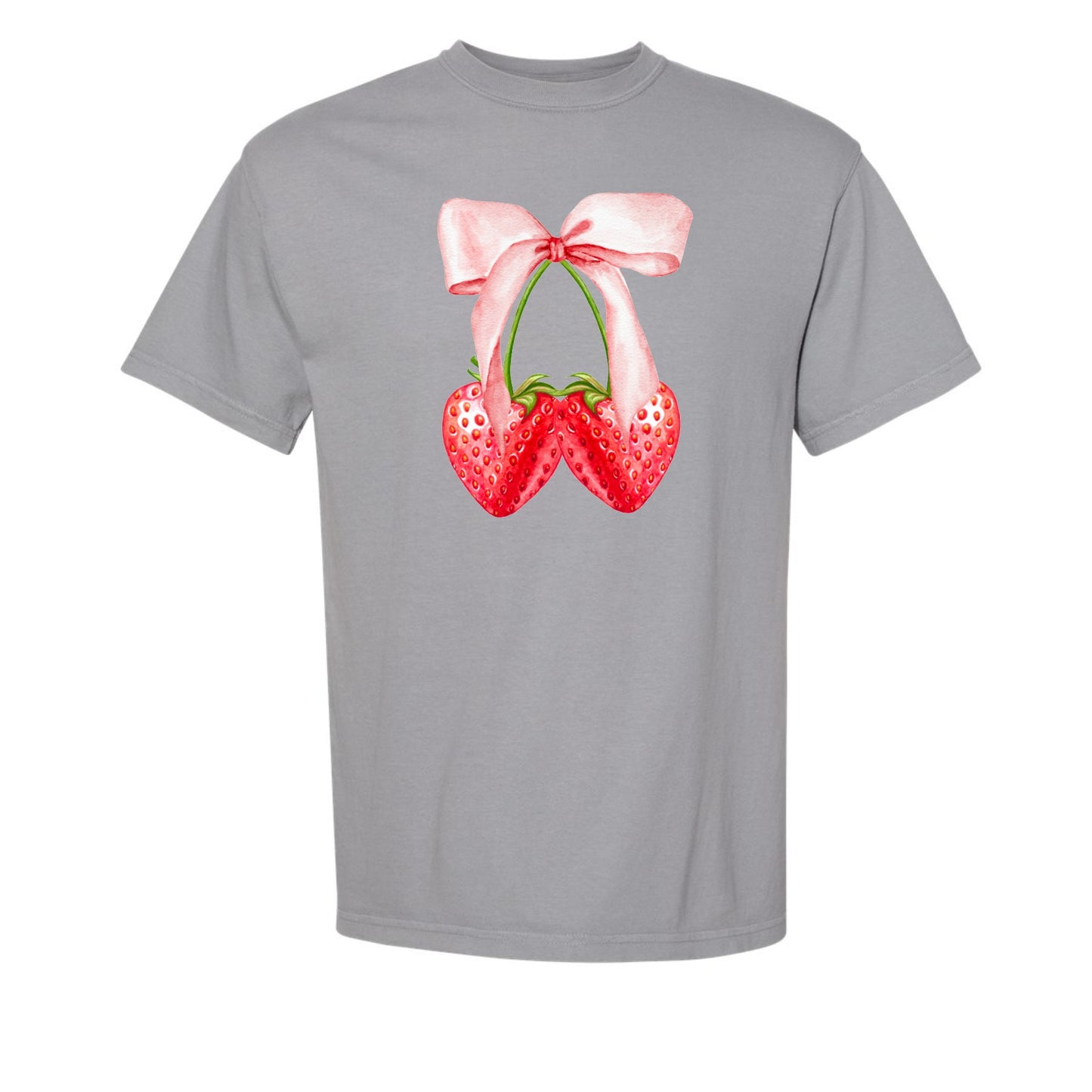 Strawberry Bow Coquette Tee