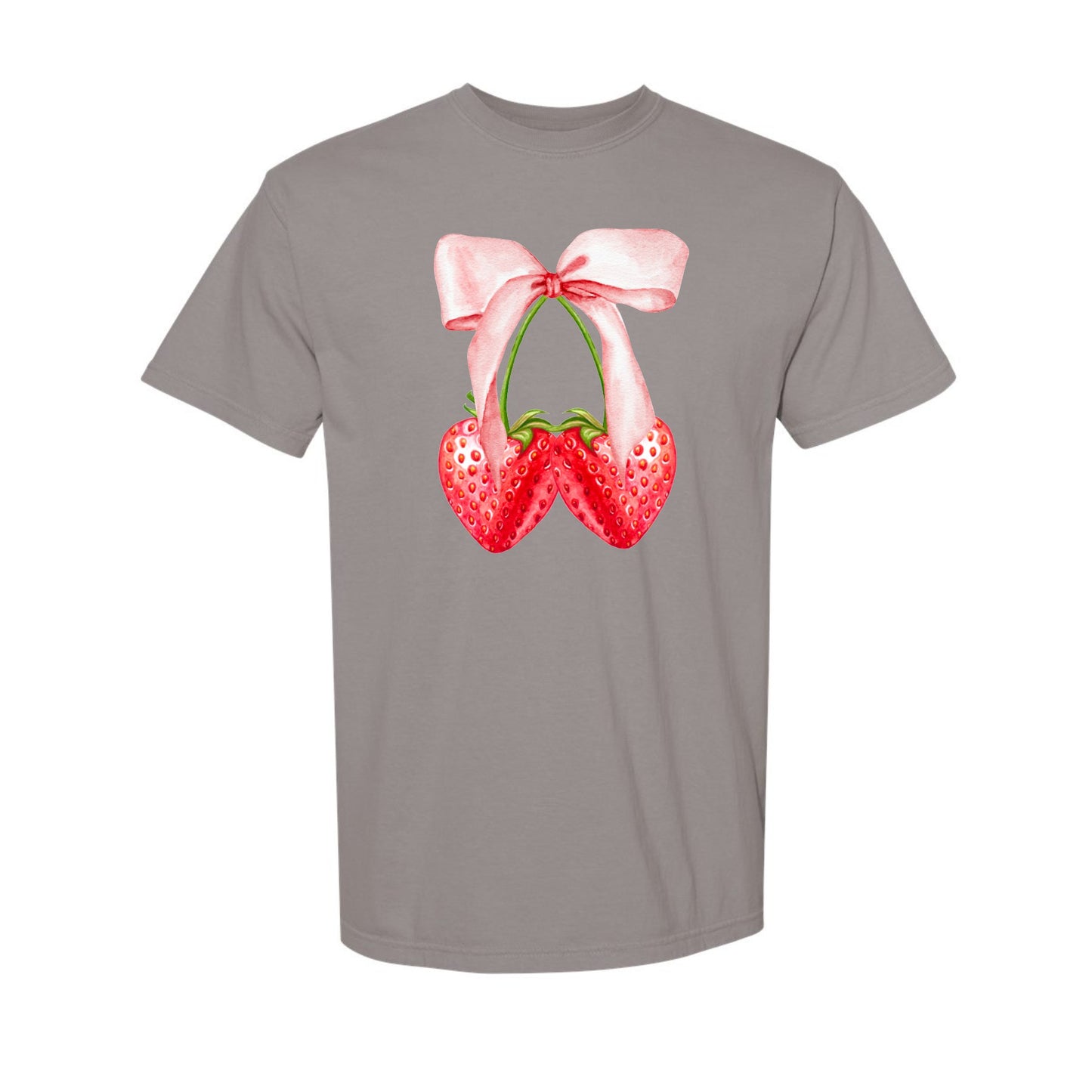 Strawberry Bow Coquette Tee