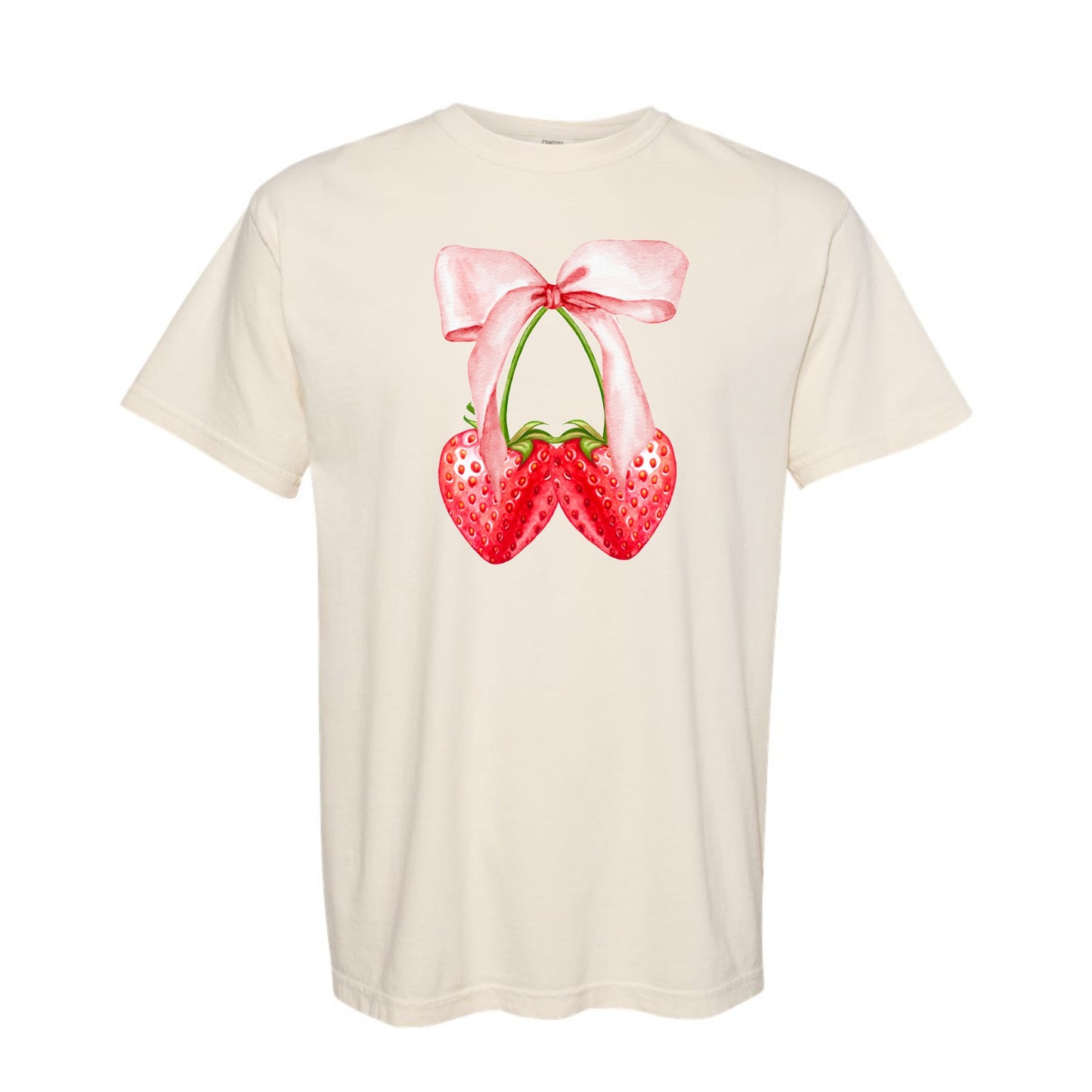 Strawberry Bow Coquette Tee