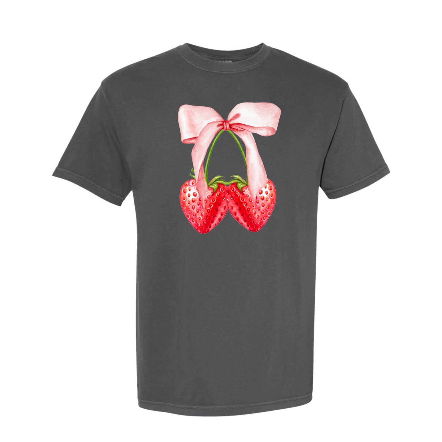 Strawberry Bow Coquette Tee