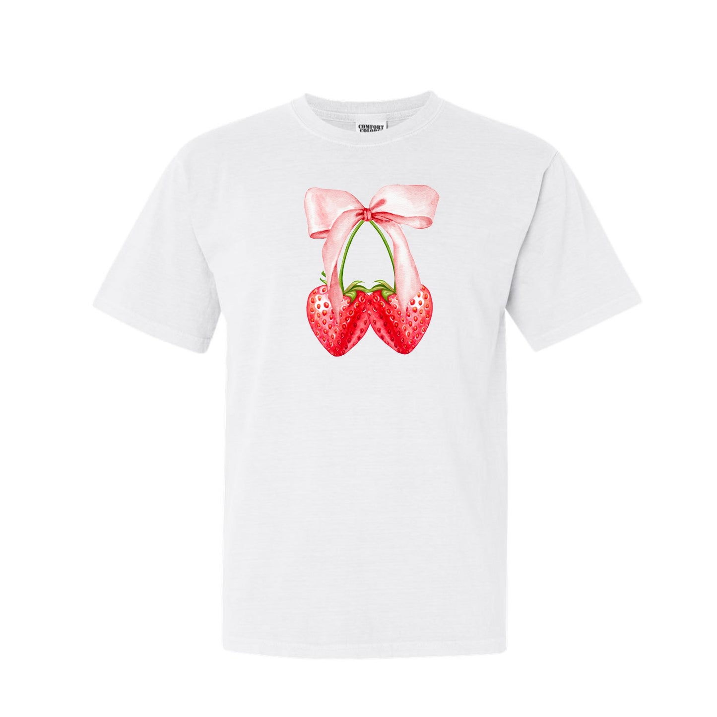 Strawberry Bow Coquette Tee