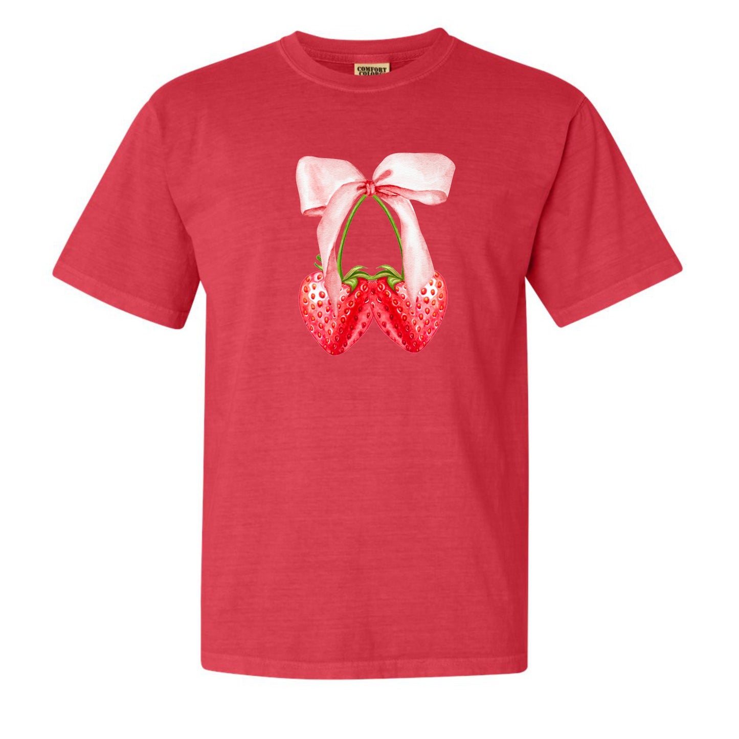 Strawberry Bow Coquette Tee