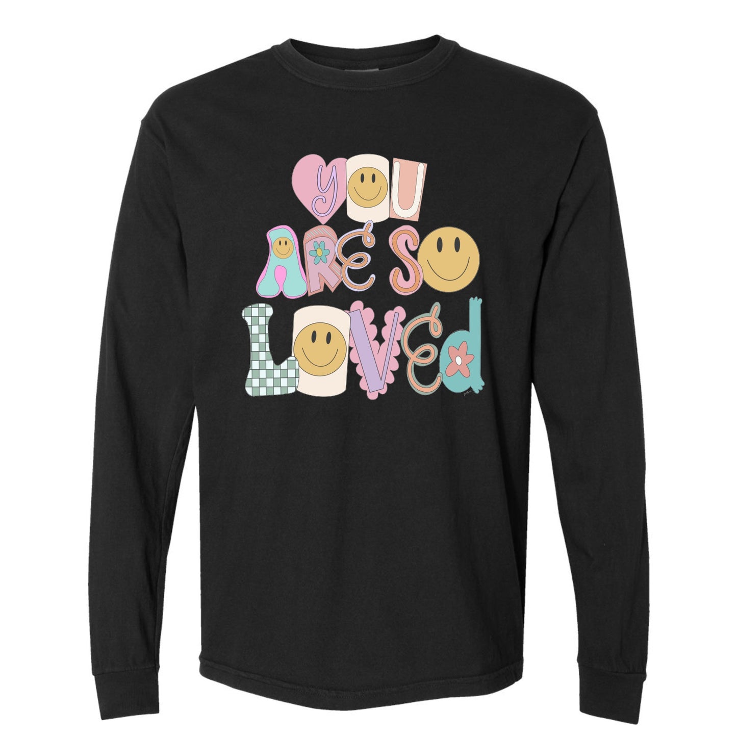 God Is Good Doodle Long Sleeve Tee